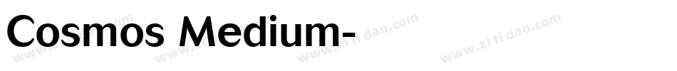 Cosmos Medium字体转换